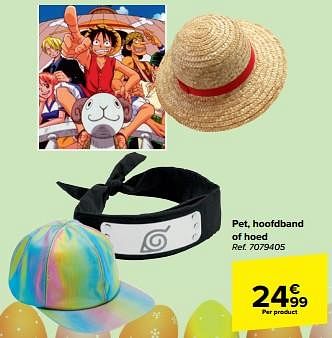 Promotions Pet hoofdband of hoed - Produit maison - Carrefour  - Valide de 27/03/2024 à 08/04/2024 chez Carrefour