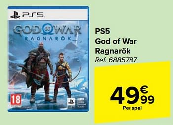 Promotions Ps5 god of war ragnarök - Sony Computer Entertainment Europe - Valide de 27/03/2024 à 08/04/2024 chez Carrefour