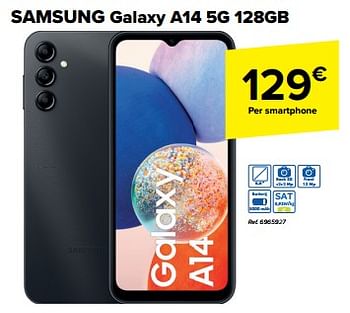 Promoties Samsung galaxy a14 5g 128gb - Samsung - Geldig van 27/03/2024 tot 08/04/2024 bij Carrefour