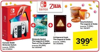 Promotions Set console oled nintendo switch - Nintendo - Valide de 27/03/2024 à 08/04/2024 chez Carrefour