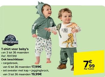 Promotions T-shirt voor baby`s - Jurassic World - Valide de 27/03/2024 à 08/04/2024 chez Carrefour