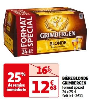 Promoties Bière blonde grimbergen - Grimbergen - Geldig van 26/03/2024 tot 01/04/2024 bij Auchan