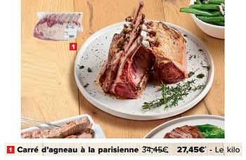 Promoties Carré d’agneau à la parisienne - Huismerk - Carrefour  - Geldig van 27/03/2024 tot 08/04/2024 bij Carrefour