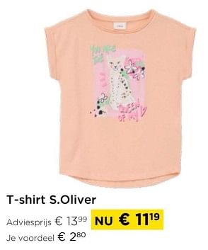 Promoties T-shirt s.oliver - S. Oliver - Geldig van 01/03/2024 tot 31/03/2024 bij Molecule