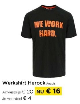 Promotions Werkshirt herock anubis - Herock - Valide de 01/03/2024 à 31/03/2024 chez Molecule