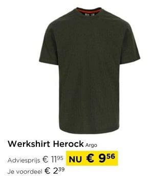 Promotions Werkshirt herock argo - Herock - Valide de 01/03/2024 à 31/03/2024 chez Molecule
