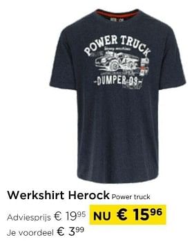 Promoties Werkshirt herock power truck - Herock - Geldig van 01/03/2024 tot 31/03/2024 bij Molecule