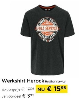 Promotions Werkshirt herock teather service - Herock - Valide de 01/03/2024 à 31/03/2024 chez Molecule