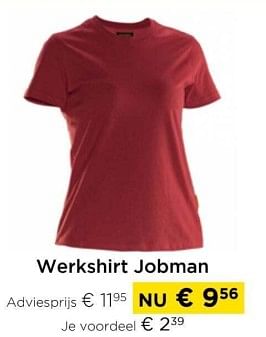 Promotions Werkshirt jobman - JOBMAN - Valide de 01/03/2024 à 31/03/2024 chez Molecule