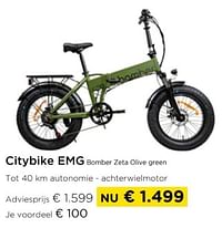Citybike emg bomber zeta olive green-EMG