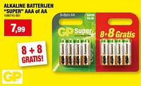Alkaline batterijen super aaa of aa-GP