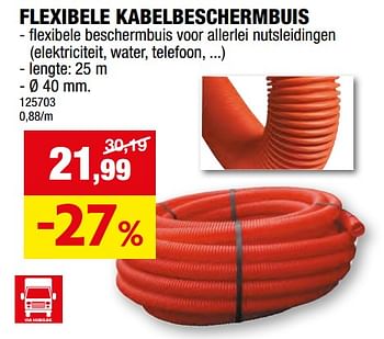 Promoties Flexibele kabelbeschermbuis - Huismerk - Hubo  - Geldig van 27/03/2024 tot 07/04/2024 bij Hubo