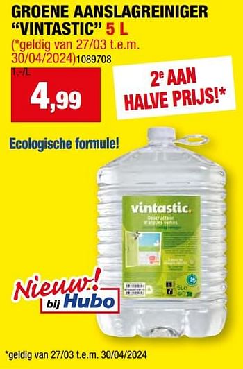 Promotions Groene aanslagreiniger vintastic - Vintastic - Valide de 27/03/2024 à 07/04/2024 chez Hubo