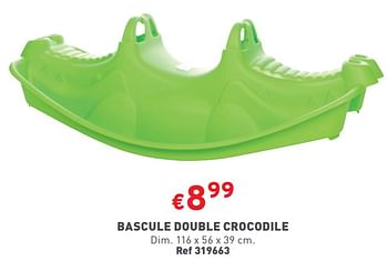 Promoties Bascule double crocodile - Huismerk - Trafic  - Geldig van 27/03/2024 tot 31/03/2024 bij Trafic