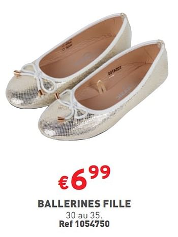 Promoties Ballerines fille - Huismerk - Trafic  - Geldig van 27/03/2024 tot 31/03/2024 bij Trafic