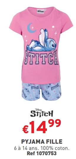 Promoties Pyjama fille - Disney - Geldig van 27/03/2024 tot 31/03/2024 bij Trafic