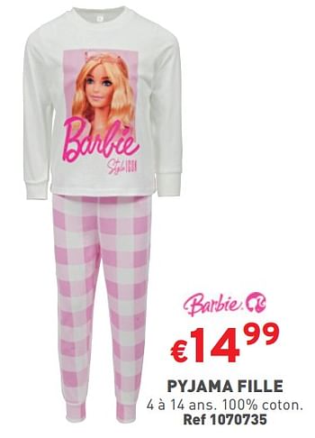 Promoties Pyjama fille - Mattel - Geldig van 27/03/2024 tot 31/03/2024 bij Trafic
