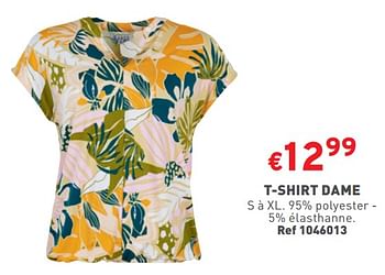 Promotions T-shirt dame - Produit maison - Trafic  - Valide de 27/03/2024 à 31/03/2024 chez Trafic
