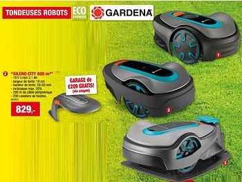 Promoties Gardena tondeuses robots sileno city - Gardena - Geldig van 27/03/2024 tot 07/04/2024 bij Hubo