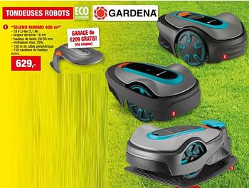 Promoties Gardena tondeuses robots sileno minimo - Gardena - Geldig van 27/03/2024 tot 07/04/2024 bij Hubo