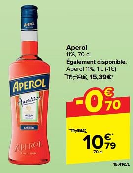 Promotions Aperol - Aperol - Valide de 27/03/2024 à 08/04/2024 chez Carrefour
