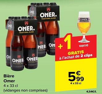 Promotions Bière omer - Omer - Valide de 27/03/2024 à 08/04/2024 chez Carrefour