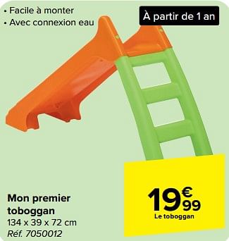 Promotions Mon premier toboggan - Produit maison - Carrefour  - Valide de 27/03/2024 à 08/04/2024 chez Carrefour