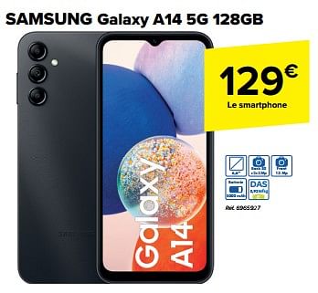 Promotions Samsung galaxy a14 5g 128gb - Samsung - Valide de 27/03/2024 à 08/04/2024 chez Carrefour
