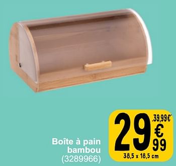 Promotions Boîte à pain bambou - 5Five - Valide de 26/03/2024 à 08/04/2024 chez Cora