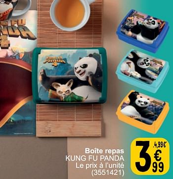 Promoties Boîte repas kung fu panda - Kung Fu Panda - Geldig van 26/03/2024 tot 08/04/2024 bij Cora