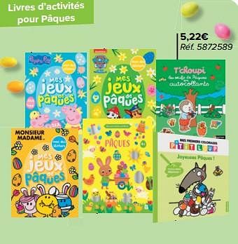 Promotions Livres d’activités pour pâques - Produit maison - Carrefour  - Valide de 27/03/2024 à 08/04/2024 chez Carrefour