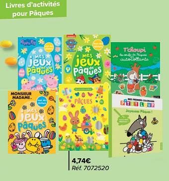 Promoties Livres d’activités pour pâques - Huismerk - Carrefour  - Geldig van 27/03/2024 tot 08/04/2024 bij Carrefour