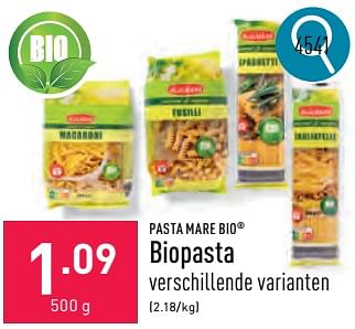 Promoties Biopasta - Pasta Mare - Geldig van 02/04/2024 tot 05/04/2024 bij Aldi
