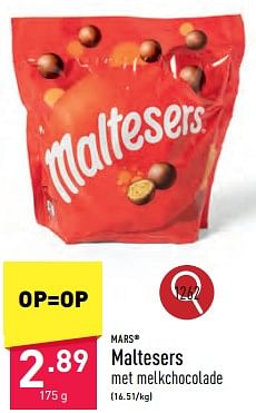 Promoties Maltesers - Mars - Geldig van 02/04/2024 tot 05/04/2024 bij Aldi