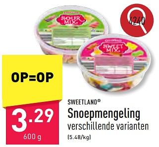 Promoties Snoepmengeling - Sweetland - Geldig van 02/04/2024 tot 05/04/2024 bij Aldi