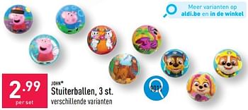 Promoties Stuiterballen - JOHN - Geldig van 02/04/2024 tot 05/04/2024 bij Aldi