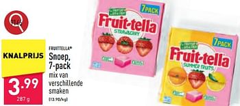 Promoties Snoep - Fruittella - Geldig van 02/04/2024 tot 05/04/2024 bij Aldi