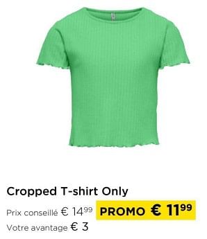 Promoties Cropped t-shirt only - Only - Geldig van 01/03/2024 tot 31/03/2024 bij Molecule