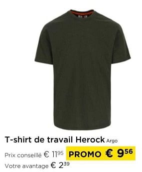 Promoties T-shirt de travail herock argo - Herock - Geldig van 01/03/2024 tot 31/03/2024 bij Molecule