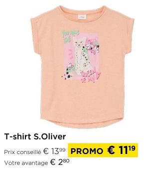 Promoties T-shirt s.oliver - S. Oliver - Geldig van 01/03/2024 tot 31/03/2024 bij Molecule