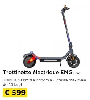 Promoties Trottinette électrique emg hero - EMG - Geldig van 01/03/2024 tot 31/03/2024 bij Molecule