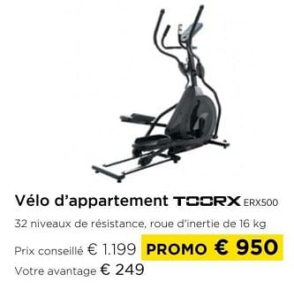 Promotions Vélo d’appartement toorx erx500 - Toorx - Valide de 01/03/2024 à 31/03/2024 chez Molecule