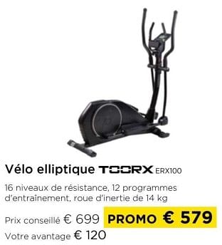 Promotions Vélo elliptique toorx erx100 - Toorx - Valide de 01/03/2024 à 31/03/2024 chez Molecule