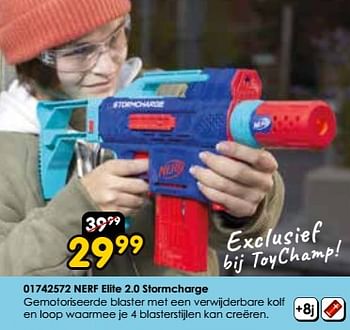 Promoties Nerf elite 2.0 stormcharge - Hasbro - Geldig van 16/03/2024 tot 14/04/2024 bij ToyChamp
