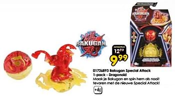 Promotions Bakugan special attack - dragonoid - Spin Master - Valide de 16/03/2024 à 14/04/2024 chez ToyChamp
