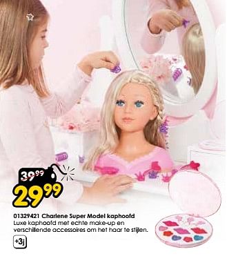 Promoties Charlene super model kaphoofd - Bayer - Geldig van 16/03/2024 tot 14/04/2024 bij ToyChamp