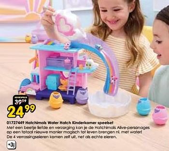 Promoties Hatchimals water hatch kinderkamer speelset - Spin Master - Geldig van 16/03/2024 tot 14/04/2024 bij ToyChamp