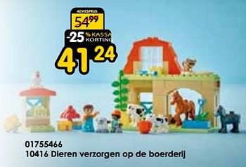 Promoties 10416 dieren verzorgen op de boerderij - Lego - Geldig van 16/03/2024 tot 14/04/2024 bij ToyChamp