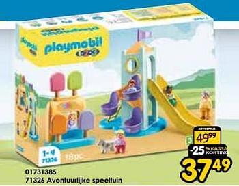 Promotions 71326 avontuurlijke speeltuin - Playmobil - Valide de 16/03/2024 à 14/04/2024 chez ToyChamp