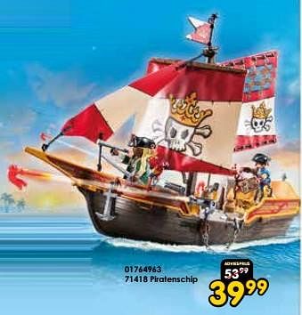 Promotions 71418 piratenschip - Playmobil - Valide de 16/03/2024 à 14/04/2024 chez ToyChamp